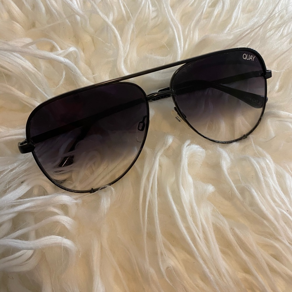 QUAY ombré aviators fade